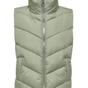 Jdyfinno Short Padded Waistcoat Otw - Oud Groen