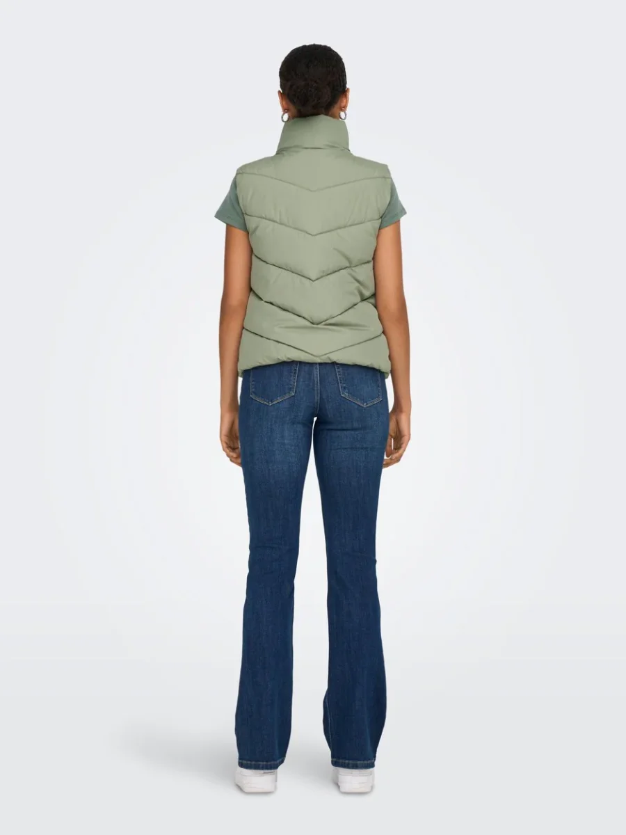 Jdyfinno Short Padded Waistcoat Otw - Oud Groen - Afbeelding 5