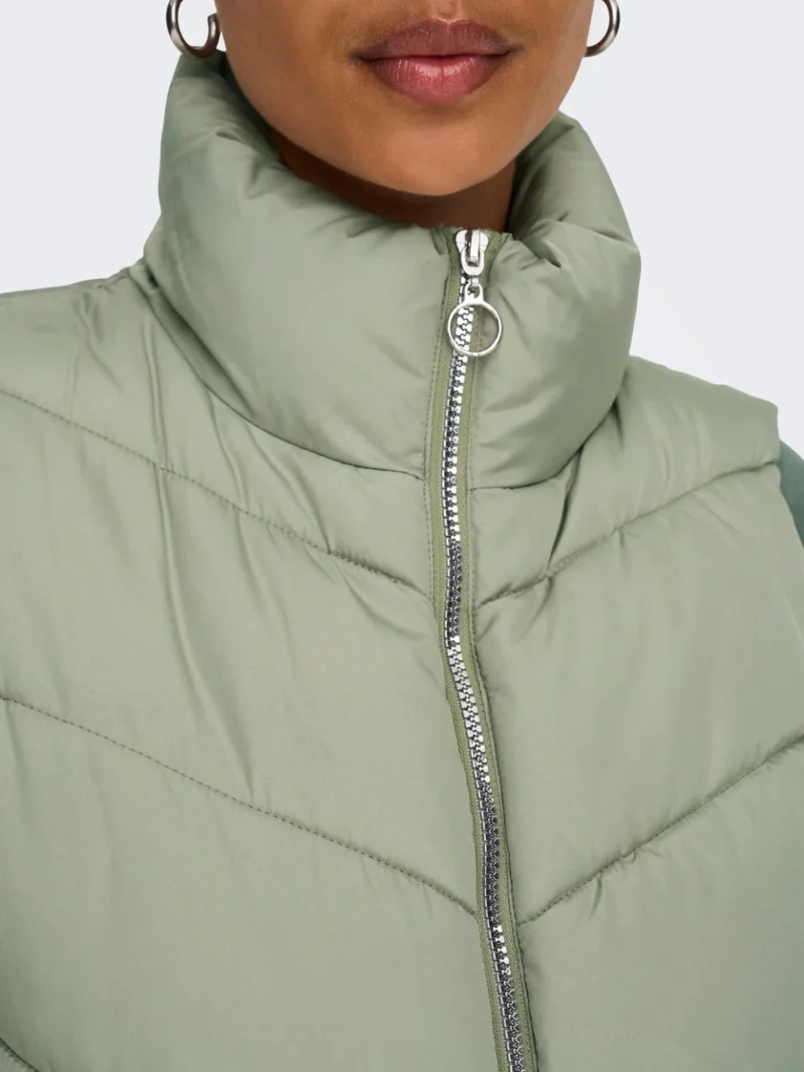 Jdyfinno Short Padded Waistcoat Otw - Oud Groen - Afbeelding 7