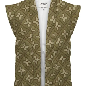 Onlcemma Aop Quilt Vest Pnt - Groen Dessin