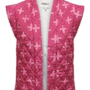 Onlcemma Aop Quilt Vest Pnt - Roze Dessin