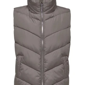 Jdyfinno Short Padded Waistcoat Otw - Taupe