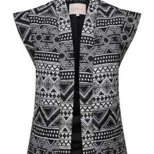 Onlcemma Aop Quilt Vest Pnt - Zwart Dessin