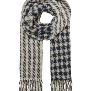 Onlcarolina Life Soft Check Scarf C - Ecru Dessin