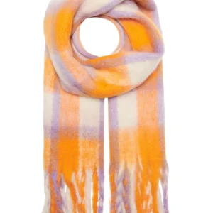 Onlmia Life Check Scarf Cc - Oranje Dessin