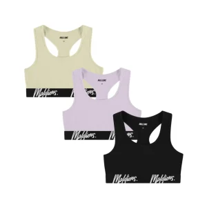 Bralette 3-pack - Zwart Dessin