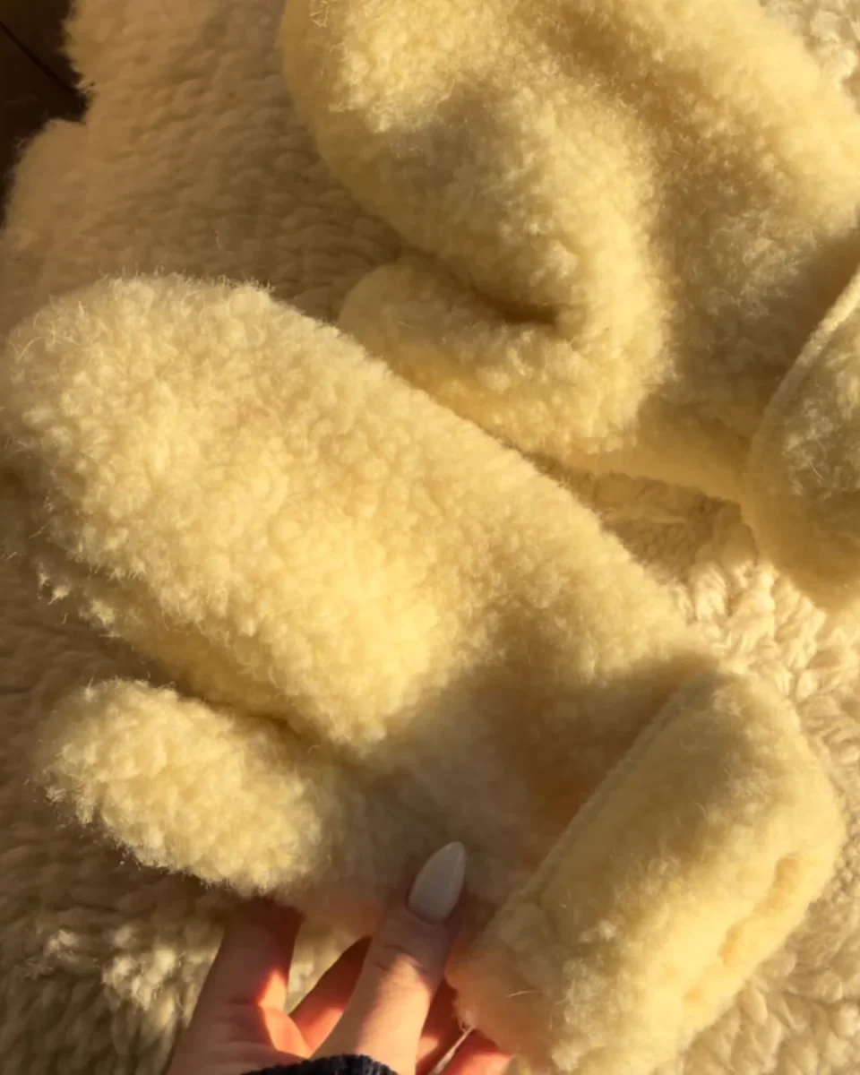 Wollen wanten - Wit - Afbeelding 6