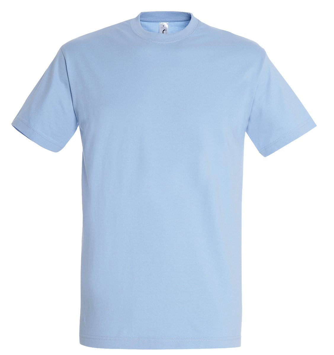 Unisex/ Heren T-Shirt – Baby Blauw - Afbeelding 2