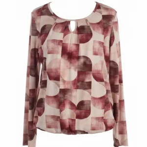 Blouson Shirt 3/4 Bordeaux Creme