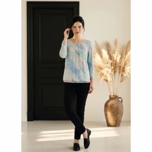 Blouson Shirt 3/4 Mint Roze Blauw