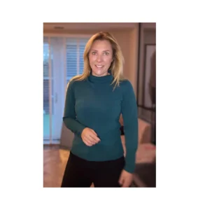 Cashmere Feeling Turtle Neck Petrol