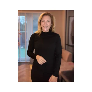 Cashmere Feeling Turtle Neck Zwart