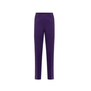 Let op Valt Klein! Dames Pantalon Deva Kort Elastiek WT - Paars
