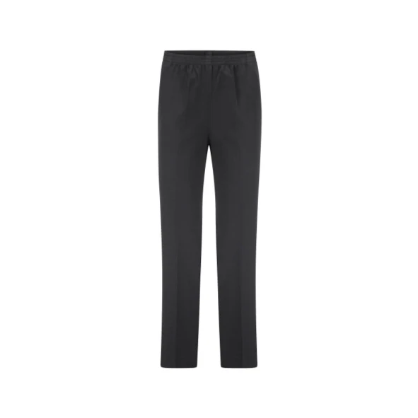 Let op Valt Klein! Dames Pantalon Deva Kort Elastiek WT - Zwart - Afbeelding 2