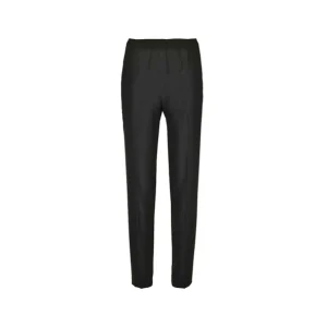 Let op Valt Klein! Dames pantalon Deva Elastiek WT - Zwart Kort