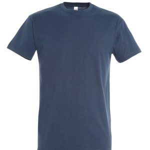 Unisex/ Heren T-Shirt – Denim Blauw