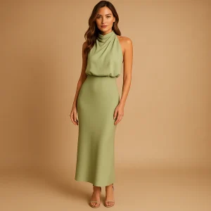 Elise | Elegante damesjurk van ademende stof voor lente en zomer