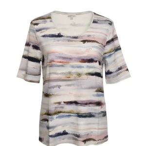 Gabriella K. Ronde Hals T-Shirt In Blauw