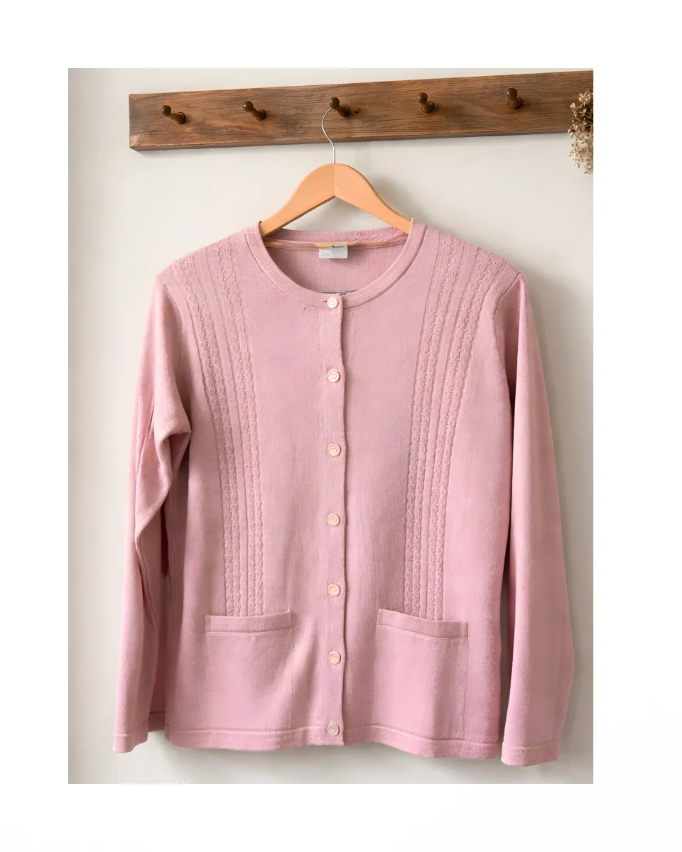 Gabriëlla K. Vest Met Knopen en Zakjes Roze - Afbeelding 2