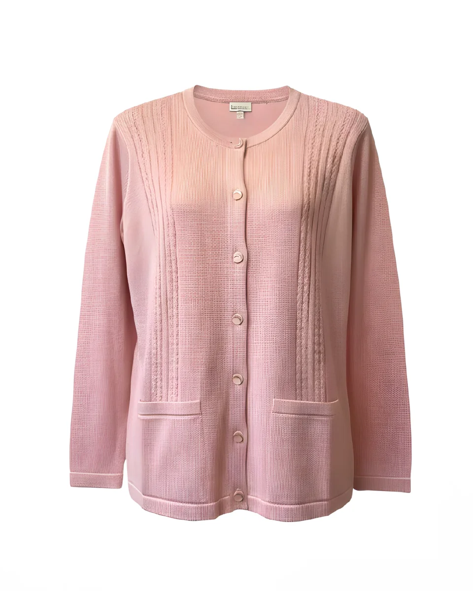 Gabriëlla K. Vest Met Knopen en Zakjes Roze - Afbeelding 3