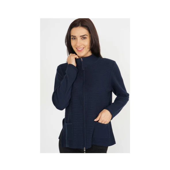 Gabriella K Vest Rits Donkerblauw - Afbeelding 2