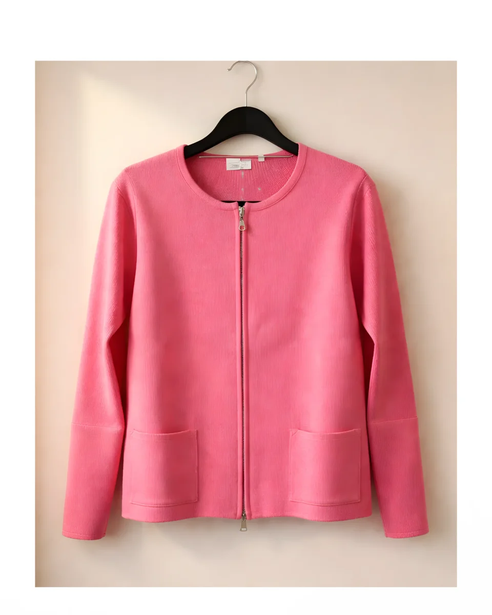 Gabriëlla K. Vest Met Rits Zakjes Roze - Afbeelding 3