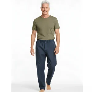 Heren Jeans met elastiekeband Donkerblauw