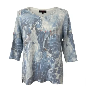 Liam Trui Met Driekwart Mouwen Indigoblauw