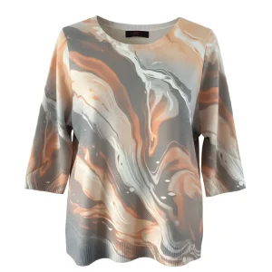 Liam Trui Met Driekwart Mouwen Oranje Grijs