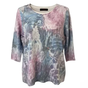 Liam Trui Met Driekwart Mouwen Blauw Roze