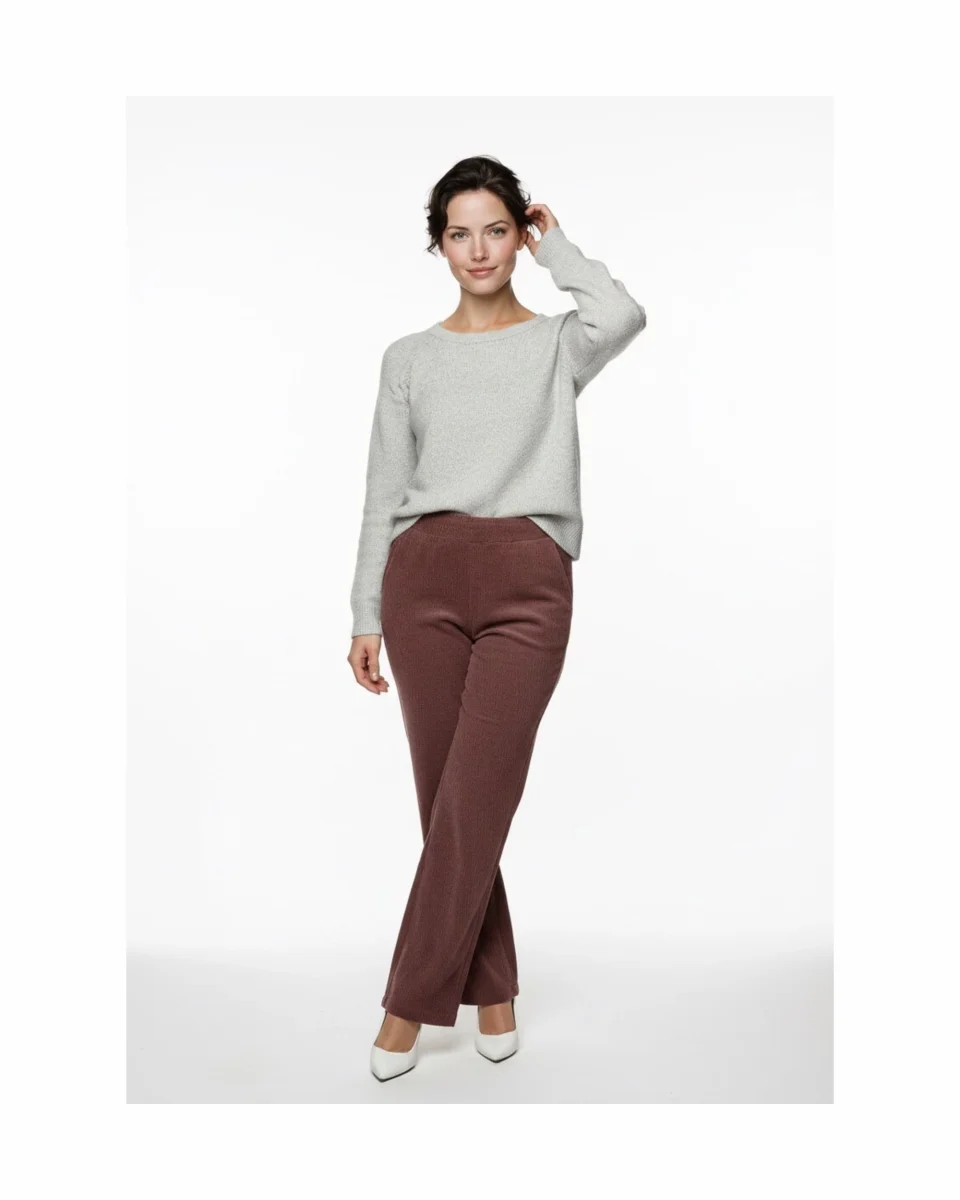 MXO Comfort Fit Broek Burgundy - Afbeelding 2