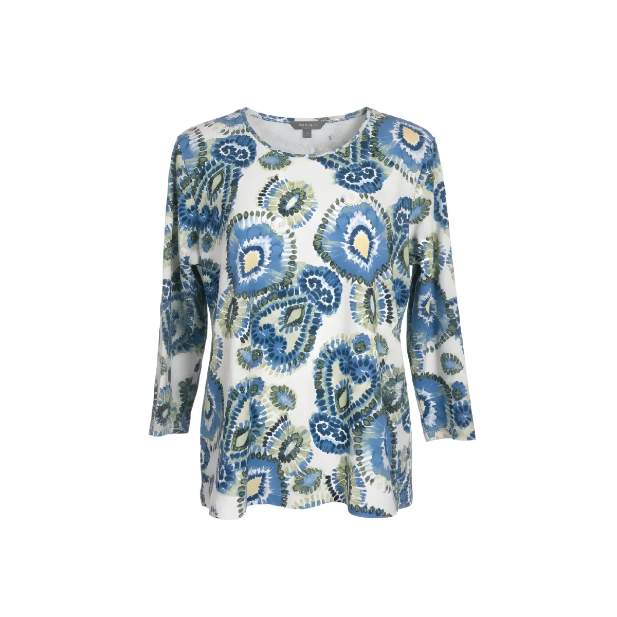 Marinello Shirt Met Print En 3/4 Mouwlengte – Blauw Groen - Afbeelding 2