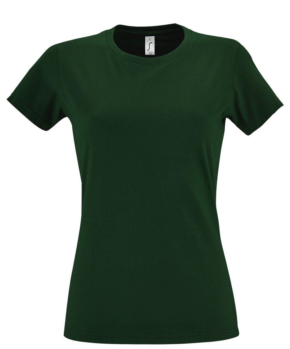 Dames T-Shirt -Bottle Green - Afbeelding 2