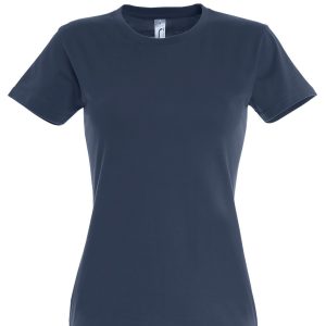 Dames T-Shirt – Denim Blauw