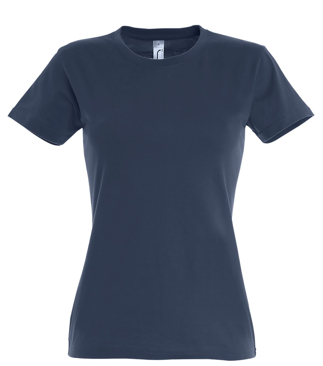 Dames T-Shirt – Denim Blauw - Afbeelding 2