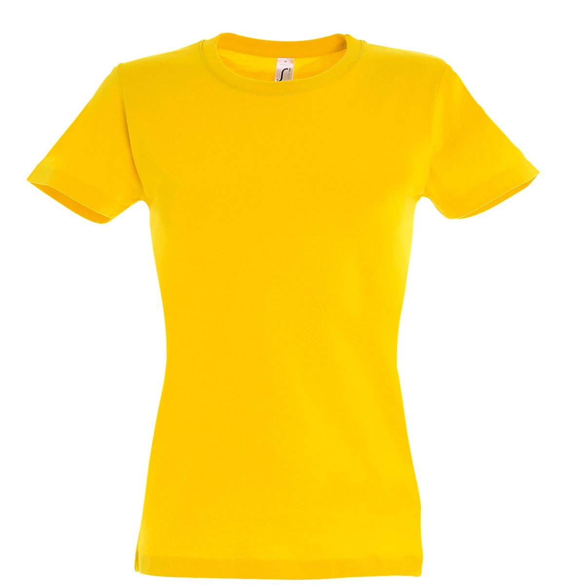 Dames T-Shirt – Geel - Afbeelding 2