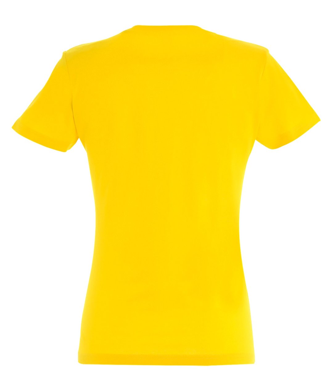 Dames T-Shirt – Geel - Afbeelding 3
