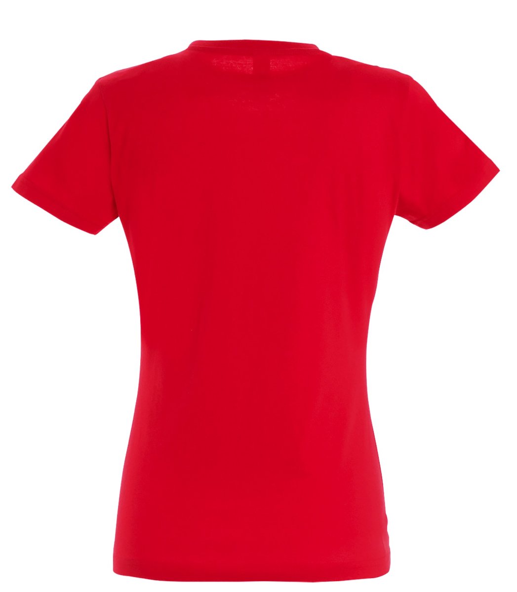 Dames T-Shirt – Rood - Afbeelding 3