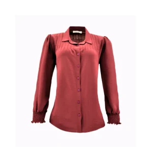 Sensia Blouse Anjeta Burgundy