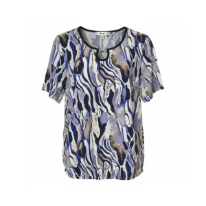 Sensia Blouson Met Kettinkje En Blauwe Bies