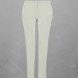 Sensia DamesPantalon Model Penny Kort Slim fit WolWit