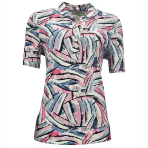 Sensia Poloshirt Blauw Roze Marine
