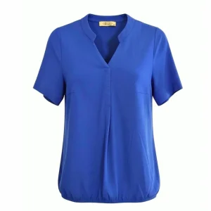 Sensia Shirt Met Elastiek Kobaltblauw