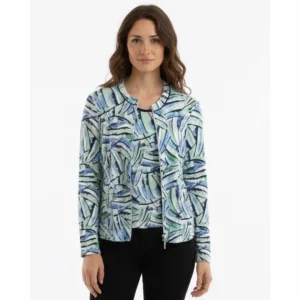 Sensia Twinsets Groen Marine Rits