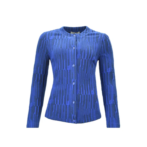 Sensia Vest met Structuur – Kobalt/Zwart - Afbeelding 2