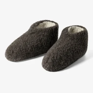 Sloffen - Donkergrijs / bruin (laag model)