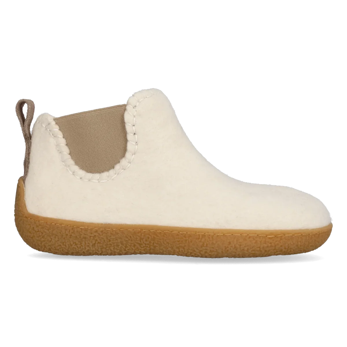 Tofvel Celsi Wollen slof met rubber zool