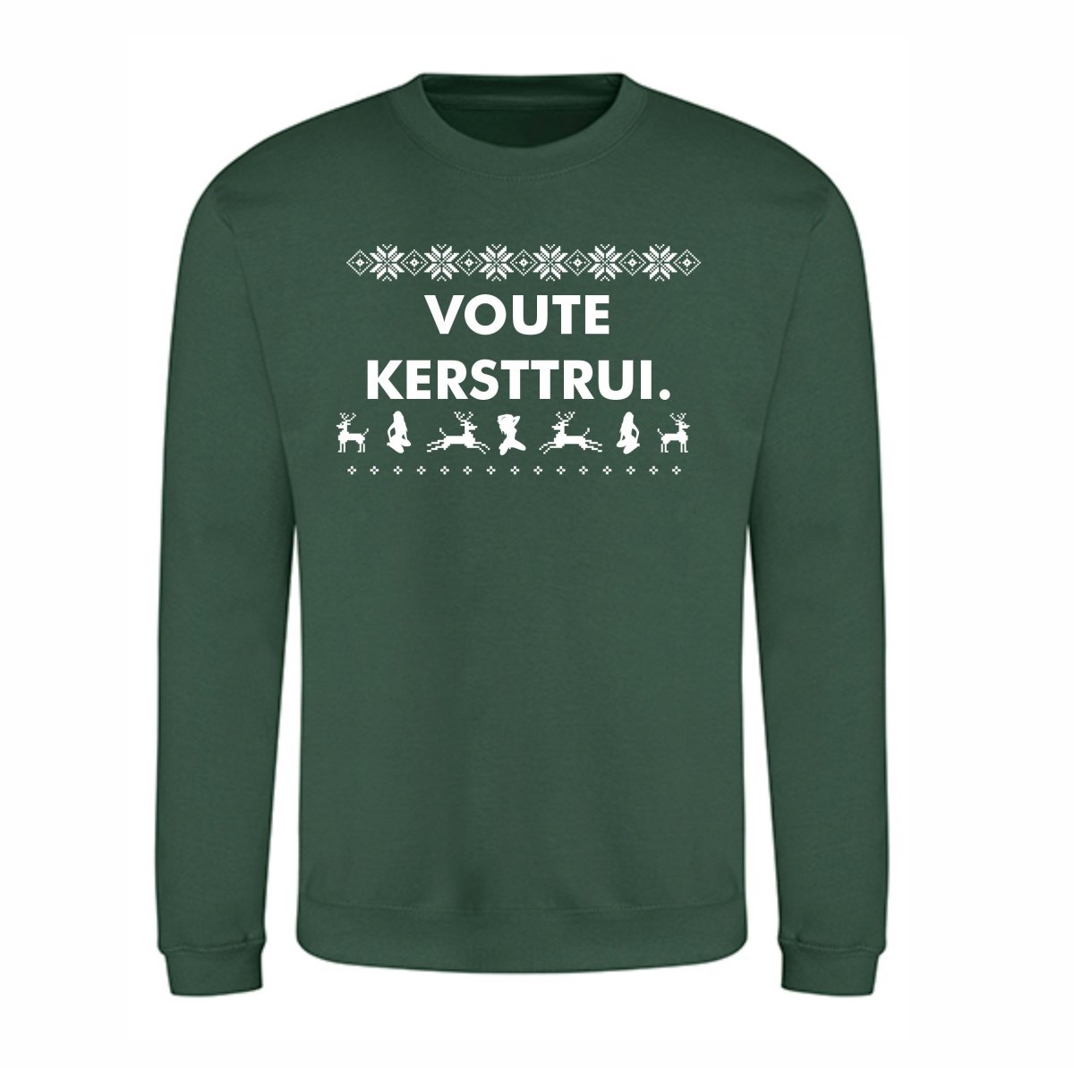 Voute Kersttrui Groen - Afbeelding 2