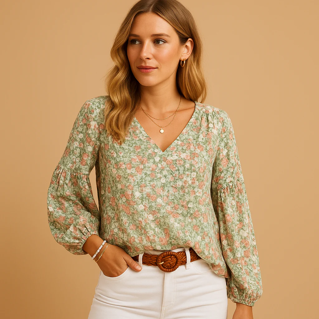 Mila | Zomer blouse met bloemenprint voor dames - Afbeelding 7