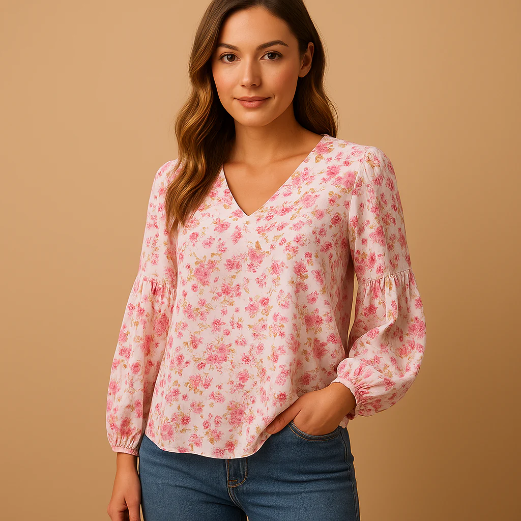 Mila | Zomer blouse met bloemenprint voor dames - Afbeelding 3
